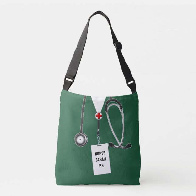Personalized Nurse Crossbody Bag (Front)