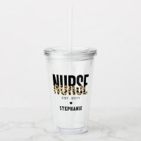 Personalized Nurse Est Cheetah RN graduation