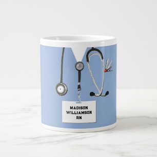 Personalized Nurse Giant Coffee Mug