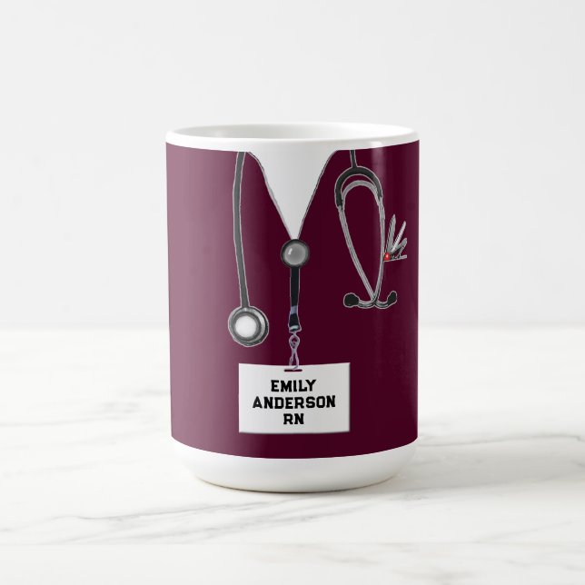 Personalized Nurse Gift Coffee Mug (Center)