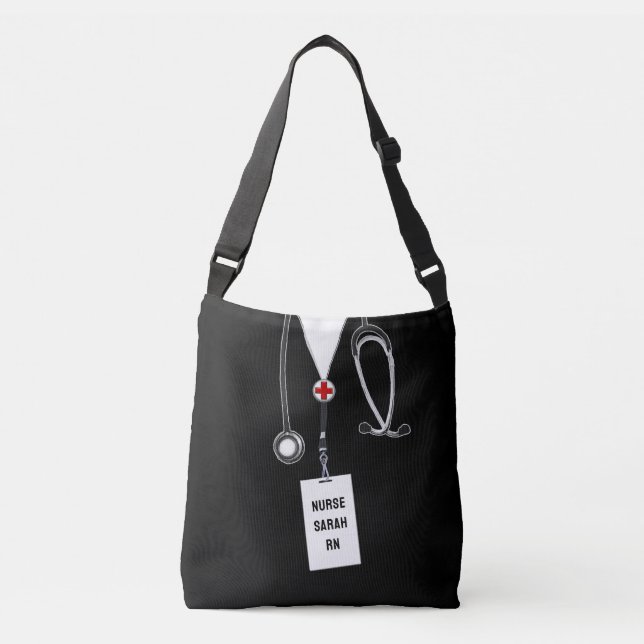 Personalized Nurse Gift Crossbody Bag (Front)