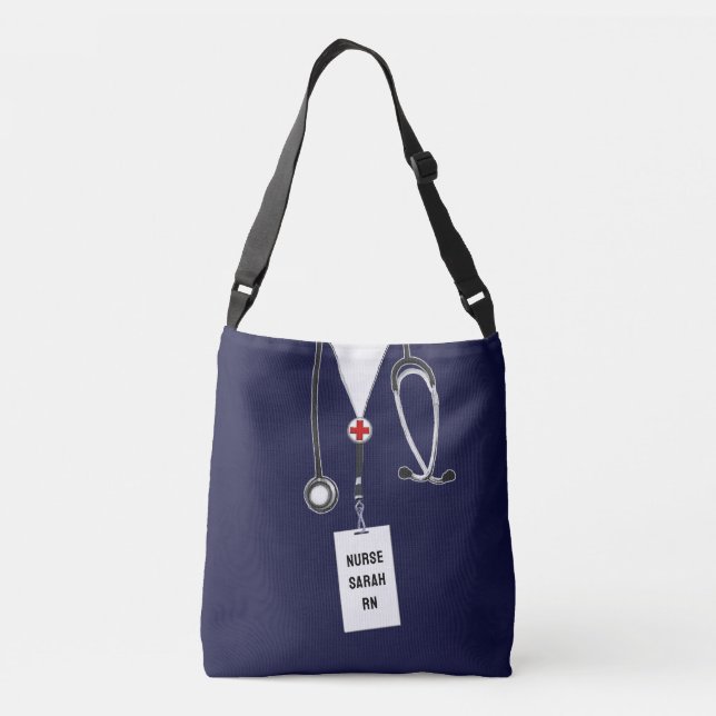 Personalized Nurse Gift Crossbody Bag (Back)