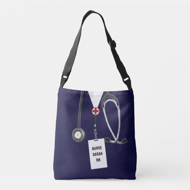 Personalized Nurse Gift Crossbody Bag (Back)