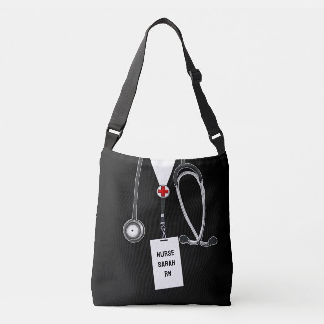 Personalized Nurse Gift Crossbody Bag (Front)