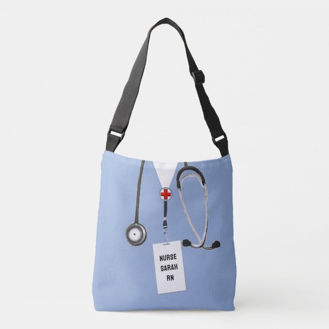 Personalized Nurse Gift Crossbody Bag (Front)