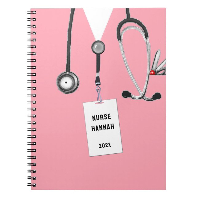 Personalized Nurse Gift Ideas Notebook (Front)