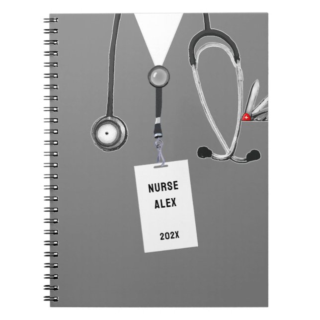 Personalized Nurse Gift Ideas Notebook (Front)