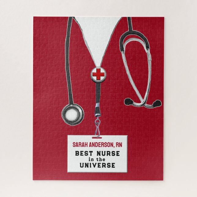 Personalized Nurse Gift Jigsaw Puzzle (Vertical)