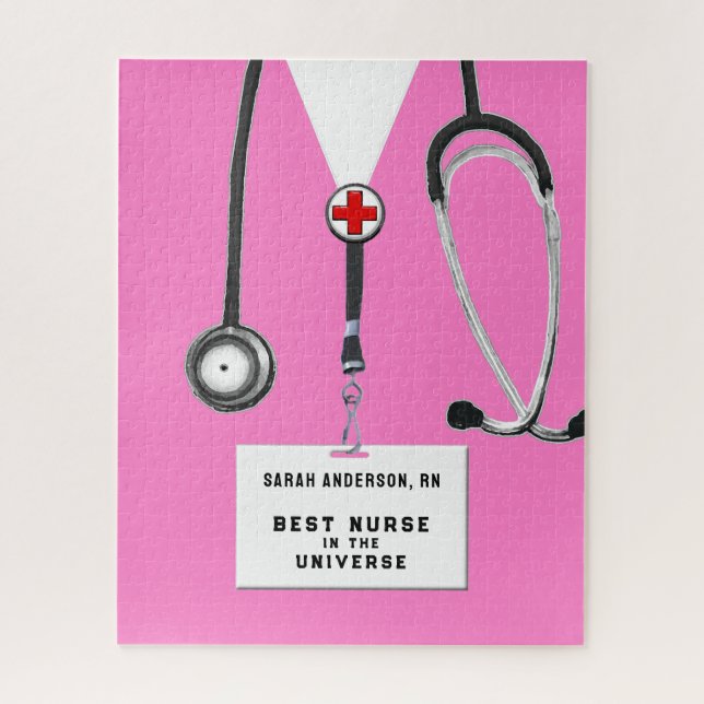 Personalized Nurse Gift Jigsaw Puzzle (Vertical)