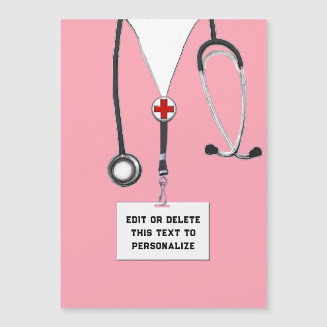 Personalized Nurse Gift Magnet (Front)
