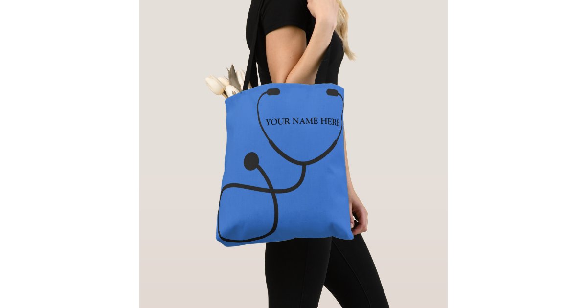 personalized nurse gift tote bag | Zazzle