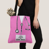 Personalized Nurse Purse Bag Cute Pink Handbag For Women