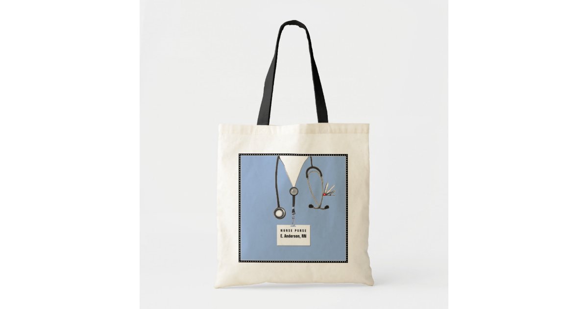 Monogrammed Nurse Tote Bag