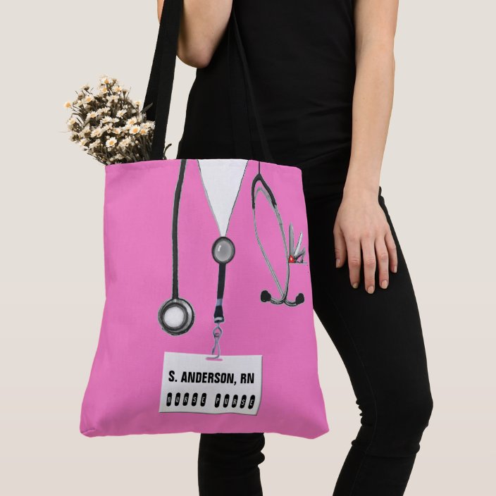 personalized nurse gift tote bag | Zazzle.com