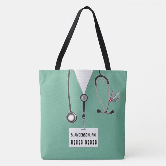 nurse tote bag personalized