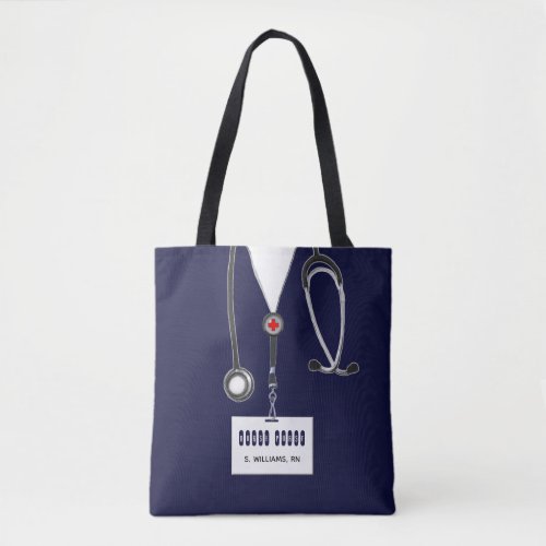 personalized nurse gift tote bag
