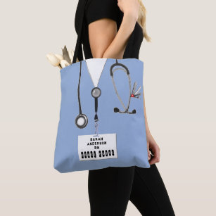 Clear Nurse Monogram Tote