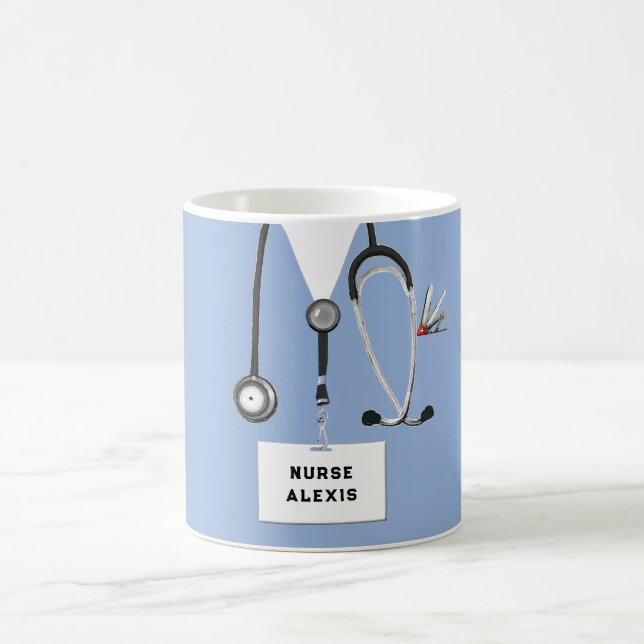 Personalized Nurse Gifts Coffee Mug (Center)