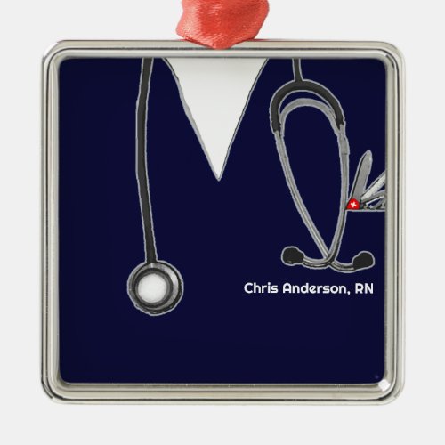 Personalized Nurse Gifts Metal Ornament