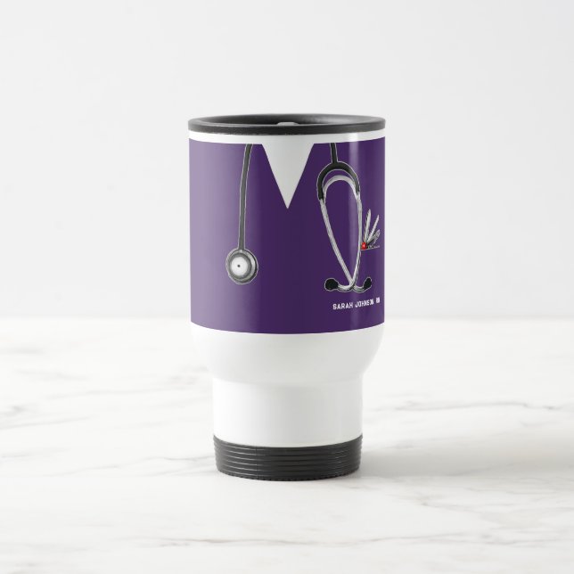 Personalized Nurse Gifts Travel Mug (Center)