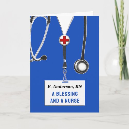 Personalized Nurse Graduation Card