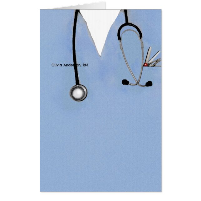 Personalized Nurse Graduation Card (Front)