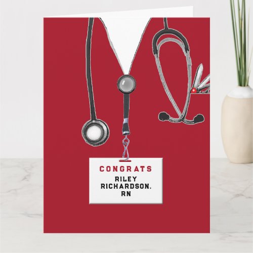 Personalized Nurse Graduation Card