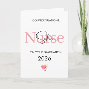 Personalized Nurse Graduation Congratulations Card