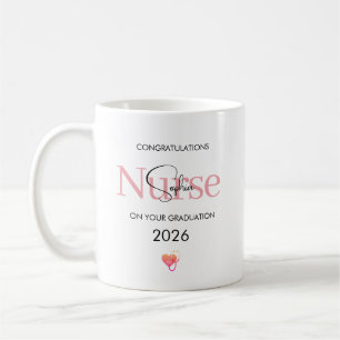 Personalized Nurse Graduation Congratulations Coffee Mug