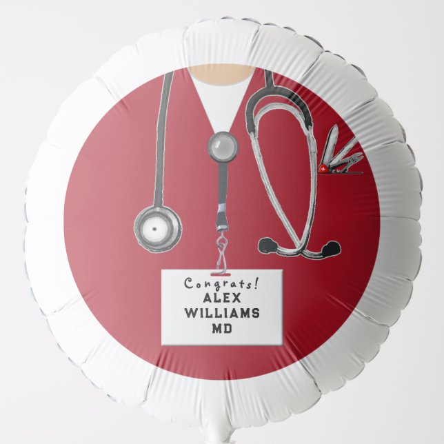 Personalized Nurse Graduation Gift Balloon (Front)