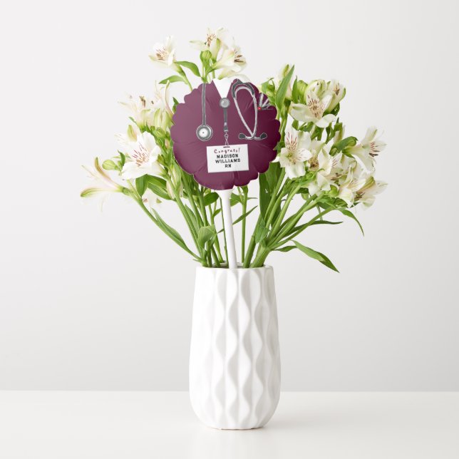 Personalized Nurse Graduation Gift Balloon (Vase)