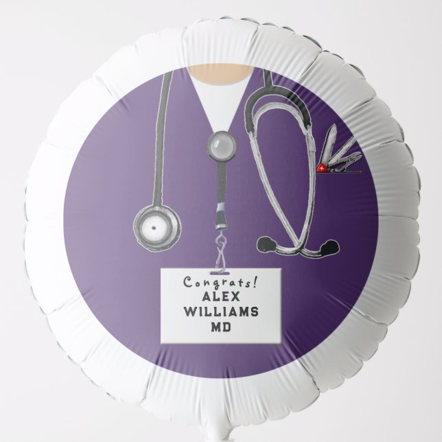 Personalized Nurse Graduation Gift Balloon (Front)