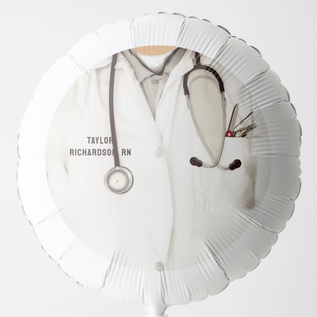 Personalized Nurse Graduation Gift Balloon (Front)