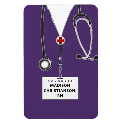 Personalized Nurse Graduation Gift Magnet