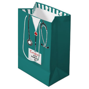 Personalized Nurse Graduation Medium Gift Bag