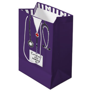Personalized Nurse Graduation Medium Gift Bag