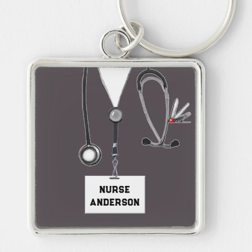 Personalized Nurse Keepsake Keychain