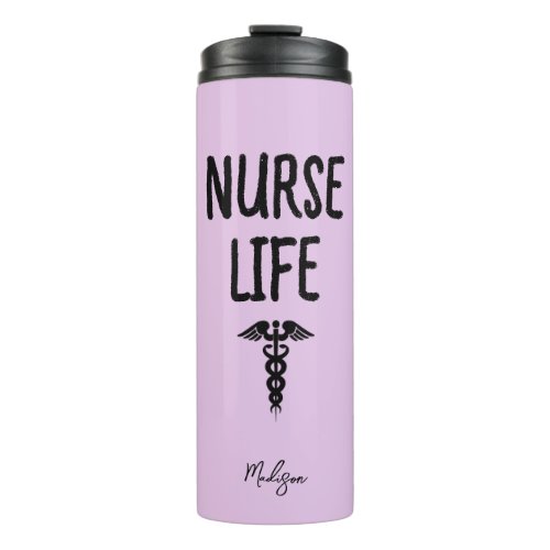 Personalized Nurse Lavender Purple Medical Thermal Tumbler