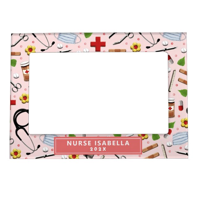 Personalized Nurse  Magnetic Frame (Front)