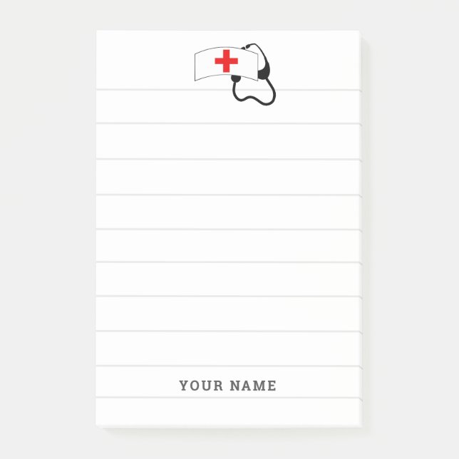 Personalized Nurse Medical Post-it Notes (Front)