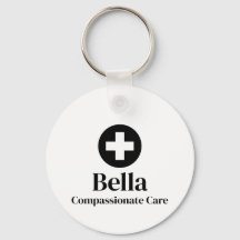 Personalized Nurse Name Keychain