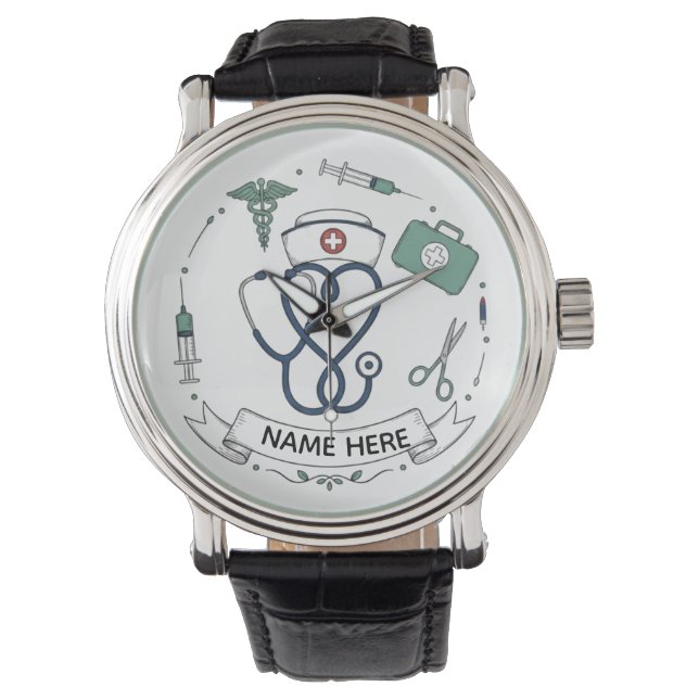 Personalized Nurse Name Watch (Front)