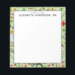 Personalized Nurse Notepad<br><div class="desc">Medical-themed healthcare notepad design for your favorite nurse or doctor. Edit text to add her or his name.</div>