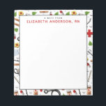 Personalized Nurse Notepad<br><div class="desc">Creative medical-themed notepad for your favorite nurse or doctor. To personalize edit text to add name.</div>