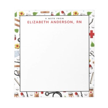 Personalized Nurse Notepad by ebbies at Zazzle