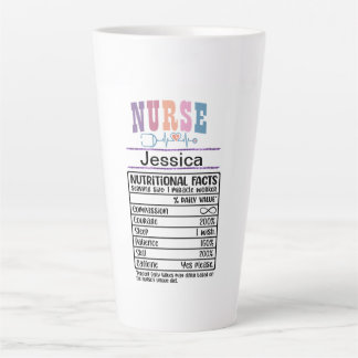 Personalized Nurse Nutritional Facts Funny Mug