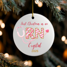 Personalized Nurse Ornament 2025, Custom  RN gift,