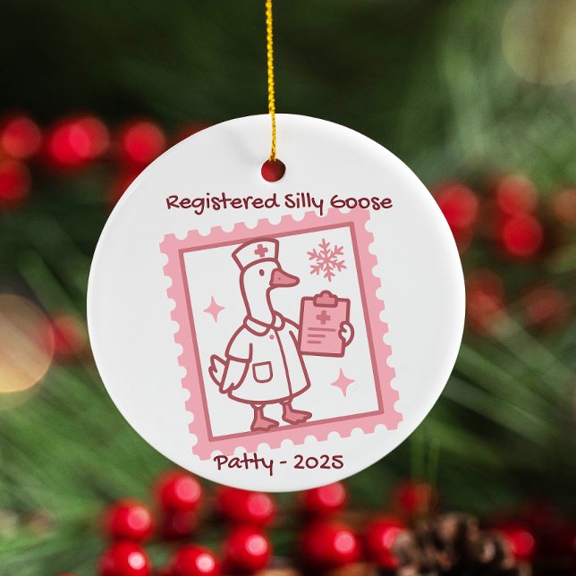 Personalized Nurse Ornament 2025, Silly Nurse (Creator Uploaded)