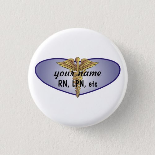 Personalized Nurse Pinback Button