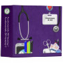 Personalized Nurse Pockets 2 Inch Dark Purple 3 Ring Binder